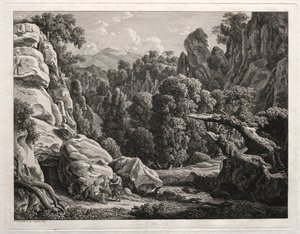Hősi táj: Táj Krisztus megkísértésével, 1799.