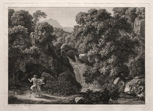 Hősi táj: A szatír és a nimfa, 1799.