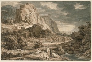 Hősi táj Prométheusszal alkotó: Johann Christian Reinhart