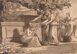 J C Reinhart Arcadia 1785 alkotó: Johann Christian Reinhart