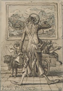 J C Reinhart Karikatúra Ludwig Schorn 1833 alkotó: Johann Christian Reinhart