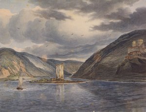 J C Reinhart Mäuseturm Ehrenfels 1787 alkotó: Johann Christian Reinhart