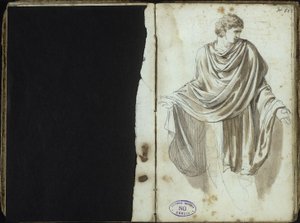 Antik öltözetű férfi alkotó: Johann Christian Reinhart