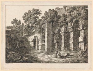 Tájkép - A Colosseumban alkotó: Johann Christian Reinhart