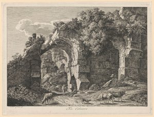 Tájkép - A Colosseumban alkotó: Johann Christian Reinhart