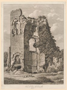 Tájkép - Caracalla cirkusza közelében alkotó: Johann Christian Reinhart