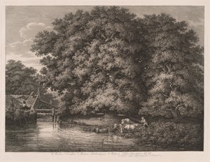 A malom a Great Oaksnál alkotó: Johann Christian Reinhart