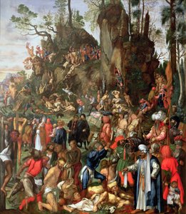 A tízezer mártíromsága, Albrecht Durer festményének másolata alkotó: Johann Christian Ruprecht
