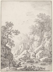 Vízesés a Rock Cliffs mellett, 1750-es évek.