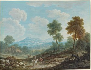 Utazók egy széles völgyben, c. 1750.