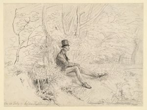 Pihenő úr az erdőben a Kahlenbergen alkotó: Johann Christoph Erhard