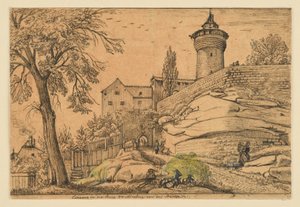 A nürnbergi vár bejárata a város felől alkotó: Johann Christoph Erhard