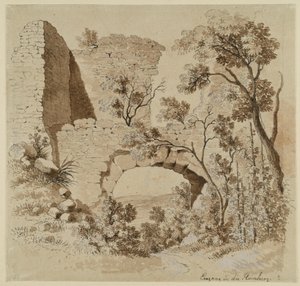 Bejárat a heimburgi romokhoz alkotó: Johann Christoph Erhard