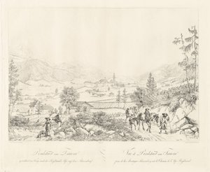 Radstadt Tauern közelében alkotó: Johann Christoph Erhard and Johann Adam Klein after Carl Ludwig Friedrich Viehbeck