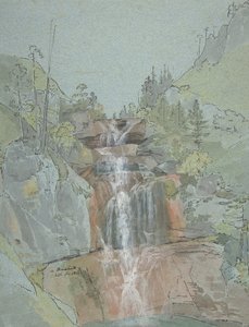 Táj vízeséssel, 1816. alkotó: Johann Christoph Rist