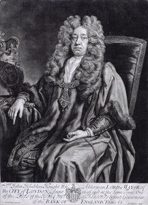 Sir John Houblon (1632-1711) R. Williams metszete
