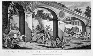 Lovak képzése lovassági szolgálatra, a "Le Nouveau Manege"-ből, 1776