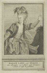 Aloisia Lange, született Weber 1760-1839, mint Zemire, 1784.