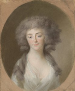 Louisa Isabella Alexandrina Augusta von Kirchberg (1772-1827). Frigyes Vilmos nassau-weilburgi herceg felesége és Augusta Maria Carolina nassau-weilburgi sógornője alkotó: Johann Friedrich August Tischbein