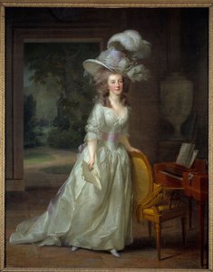 Portré en pied de Frederique Louise Wilhelmine, Orange Nassau hercegnője (1770-1819) Friedrich Tischbein (1750-1812) festménye 1788 V. 2,1x1,65 m Bordeaux, musee des Beaux Arts - Frederica Louise Wilhelmina narancsos hercegnő egész alakos portréja alkotó: Johann Friedrich August Tischbein