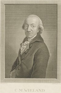 Christoph Martin Wieland költő és író portréja 1733-1813, 1797.