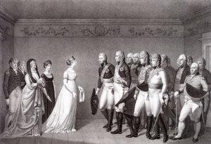 Luise poroszországi és Sándor orosz trónörökös találkozása Memelben, 1805