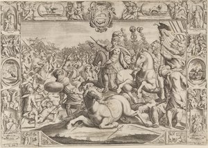 Allegória VIII. Urban pápáról (Maffeo Barberini 1623-1644) alkotó: Johann Friedrich Greuter