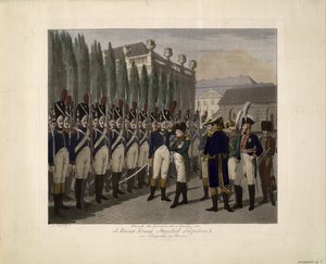 A francia gárda felvonulása a berlini Lustgartenben 1806-ban, 1806-ban