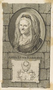 Anna Louisa Karsch portréja 1722-1791, 1796. alkotó: Johann Friedrich Krethlow
