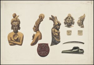 Waldeck eredeti mezoamerikai műalkotásainak gyűjteménye, 22/10. doboz alkotó: Johann Friedrich Maximilian von Waldeck