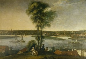 Potsdam, a Sanssouci kastélypark a Brauhausberg felől