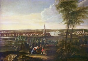 Kilátás a Szentlélek-templomra és Nowawes külvárosára Brauhausbergből, 1771