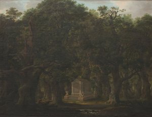 Emlékmű egy tölgyfa erdőben alkotó: Johann Friedrich Weitsch