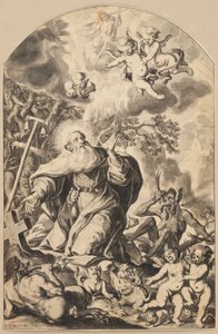 Szent Antal megkísértése alkotó: Johann Georg Glückher