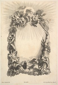 A frigyláda, a Cartouches könyvéből, 18. század közepe. alkotó: Johann Georg Hertel