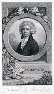Adalbert Gyrowetz (1763-1850) 1793 (metszet) alkotó: Johann Georg Mansfeld