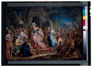 Scipios absztinenciája alkotó: Johann Georg Platzer