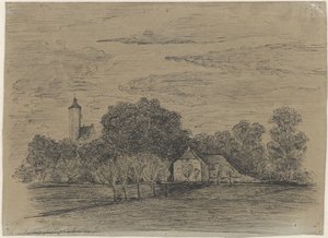 Táj farm és torony alkotó: Johann Georg Schwartze (possibly)