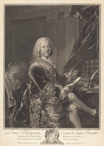 Louis Phelypeaux, Szent Firenze grófja alkotó: Johann Georg Wille after Louis Tocqué