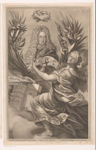 Egy uralkodó, esetleg VI. Károly római római császár portréja alkotó: Johann Georg Wolffgang