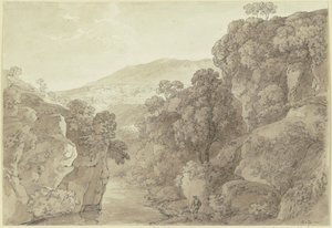 Vidék Subiaco közelében alkotó: Johann Georg von Dillis