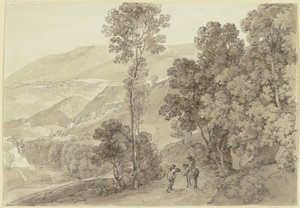 Táj Subiaco közelében alkotó: Johann Georg von Dillis