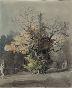 Facsoport az erdő előtt alkotó: Johann Georg von Dillis