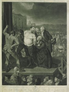 XVI. Lajos az állványon, 1795. alkotó: Johann Gerhard Huck