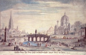 Ő Királyi Felsége, Pármai Izabella hercegnő, II. József osztrák király felesége (1741-90) nyilvános szereplése, 1760 alkotó: Johann Gfall