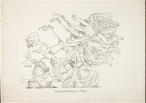 Orestes üldözése alkotó: Johann Gottfried Schadow
