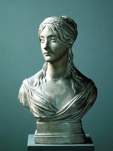 Schlegel Marianne (1791-1869) portréja, 1805 (gipsz)