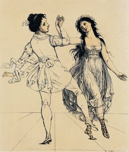 A táncos pár Maria és Salvatore Viganò, 1797 körül