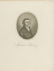 Antonio Salieri 1750-1825, c. 1800. alkotó: Johann Gottfried Scheffner