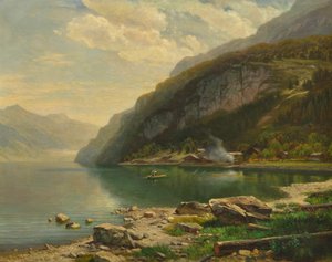Johann Gottfried Steffan A Brienzi-tónál 1883 körül